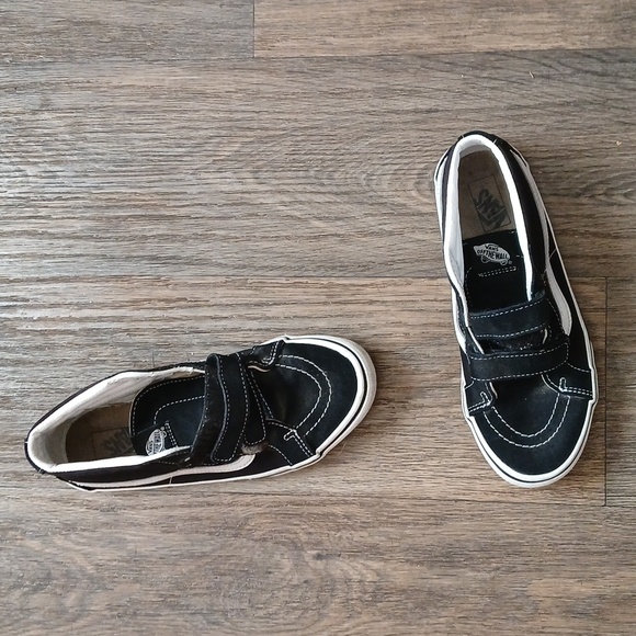 Vans Kids Velcro Sk8 Old Skool Mid Shoes. - Picture 15 of 15
